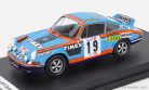 PORSCHE  911 CARRERA RS COUPE N 19 RALLY TAP 1973 AMERICO NUNES - ANTONIO MORAIS  LIGHT BLUE ORANGE