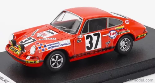 PORSCHE  911S 2.4L COUPE TEAM P.MAUROY N 37 24h LE MANS 1971 PIERRE MAUROY - JEAN CLAUDE LAGNIEZ  ORANGE