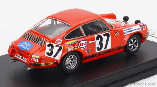 PORSCHE  911S 2.4L COUPE TEAM P.MAUROY N 37 24h LE MANS 1971 PIERRE MAUROY - JEAN CLAUDE LAGNIEZ  ORANGE