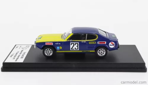 FORD ENGLAND  CAPRI 2600 (night version) N 23 2nd RALLY BAVARIA 1971 WALTER ROHRL - HERBERT MARECEK  BLUE YELLOW