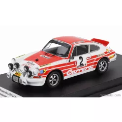   PORSCHE  911 CARRERA RS COUPE (night version) N 2 RALLY TOUR DE CORSE 1972 GERARD LARROUSSE - CHRISTIAN DELFERIER  WHITE RED