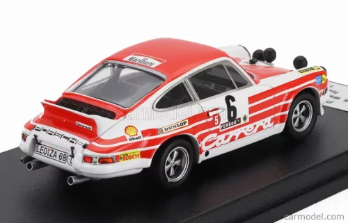 PORSCHE  911 CARRERA RS COUPE (night version) N 6 RALLY TOUR DE CORSE 1972 BJORN WALDEGAARD - HANS THORSZELIUS  WHITE RED