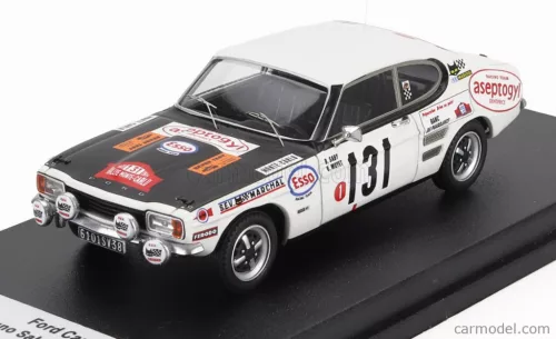 FORD ENGLAND  CAPRI 2300 (night version) N 131 RALLY MONTECARLO 1971 BRUNO SABY - BERNARD MOYET  WHITE BLACK