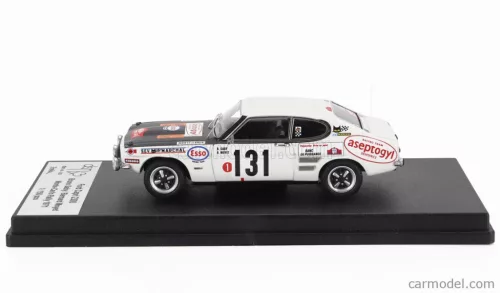 FORD ENGLAND  CAPRI 2300 (night version) N 131 RALLY MONTECARLO 1971 BRUNO SABY - BERNARD MOYET  WHITE BLACK