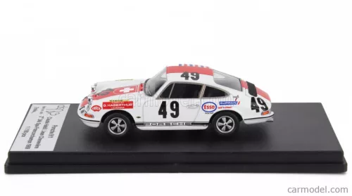 PORSCHE  911 COUPE N 49 2nd 24h SPA FRANCORCHAMPS 1969 CLAUDE HALDI - JEAN CHENEVIERE  WHITE RED