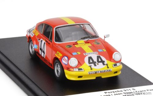 PORSCHE  911S COUPE TEAM GELO RACING N 44 24h LE MANS 1972 GEORG LOOS - JEAN SAGE - FRANZ PESCH  RED YELLOW