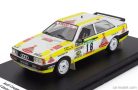 AUDI  QUATTRO COUPE N 18 7th RALLY PORTUGAL 1987 RUDOLF STOHL - ERNST ROHRINGER  WHITE YELLOW