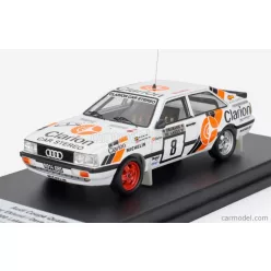   AUDI  QUATTRO COUPE N 8 RALLY 1000 LAKES 1987 PER EKLUND - DAVE WHITTOCK  WHITE BLUE ORANGE