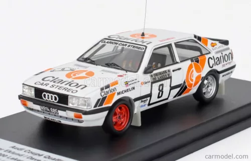 AUDI  QUATTRO COUPE N 8 RALLY 1000 LAKES 1987 PER EKLUND - DAVE WHITTOCK  WHITE BLUE ORANGE