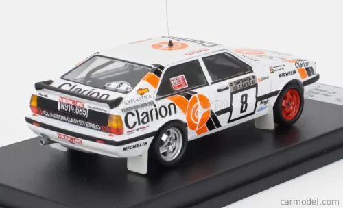 AUDI  QUATTRO COUPE N 8 RALLY 1000 LAKES 1987 PER EKLUND - DAVE WHITTOCK  WHITE BLUE ORANGE