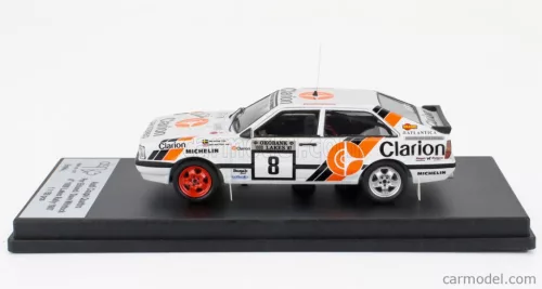 AUDI  QUATTRO COUPE N 8 RALLY 1000 LAKES 1987 PER EKLUND - DAVE WHITTOCK  WHITE BLUE ORANGE