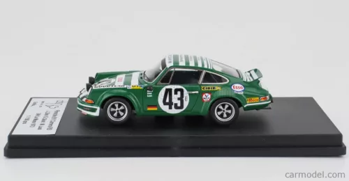 PORSCHE  911 CARERA RS COUPE (night version) N 43 24h LE MANS 1973 JURGEN ZINK - GERD QUIST - MANFRED LAUB  GREEN WHITE