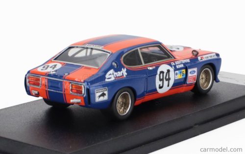 FORD ENGLAND  CAPRI 2600 RS TEAM ECURIE TOURS AUTO N 94 24h LE MANS 1975 CHRISTIAN GOUTTEPIFFRE - JEAN PIERRE BODIN  BLUE ORANGE