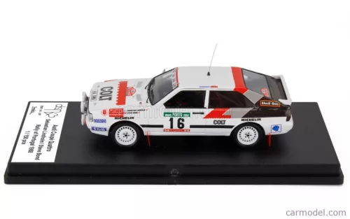 AUDI  QUATTRO COUPE (night version) N 16 RALLY PORTUGAL 1988 SEBASTIAN LINDHOLM - STEVE BOND  WHITE RED
