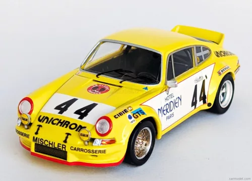 PORSCHE  911 CARRERA RS COUPE N 44 24h LE MANS 1973 JEAN FRANCOIS PIOT - PETER ZBINDER  YELLOW WHITE