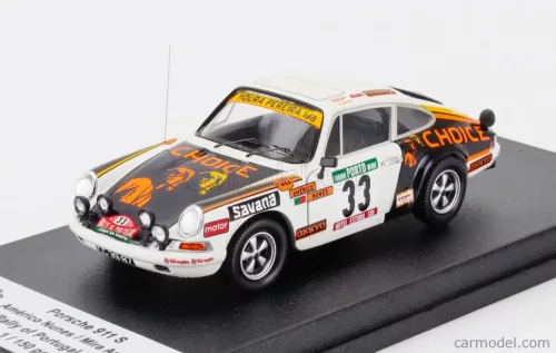 PORSCHE  911S COUPE N 33 RALLY PORTUGAL 1978 AMERICO NUNES - MIRA AMARAL  WHITE BLACK