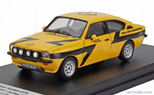 OPEL  KADETT GTE N 0 TEST CAR RALLY MONTECARLO 1975 WALTER ROHRL - JOCHEN BERGER  YELLOW BLACK