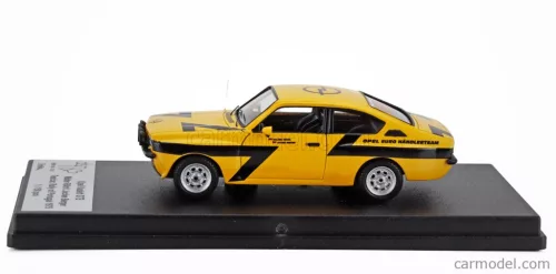 OPEL  KADETT GTE N 0 TEST CAR RALLY MONTECARLO 1975 WALTER ROHRL - JOCHEN BERGER  YELLOW BLACK