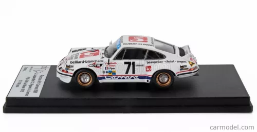 PORSCHE  911 CARRERA RSR COUPE N 71 24h LE MANS 1975 JOEL LAPLACETTE - CLAUDE PIGEON - ALAIN LEROUX  WHITE