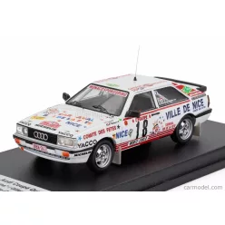  AUDI  QUATTRO COUPE N 18 RALLY MONTECARLO 1987 TCHINE - GILLES THIMONIER  WHITE
