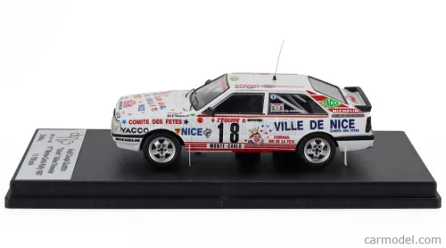 AUDI  QUATTRO COUPE N 18 RALLY MONTECARLO 1987 TCHINE - GILLES THIMONIER  WHITE
