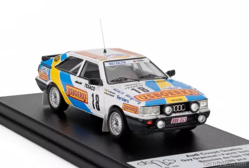 AUDI  QUATTRO COUPE (night version) N 18 BOUCLES DE SPA 1987 GUY GRAMMET - PATRIK VERHEYDEN  WHITE BLUE