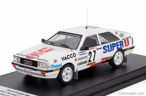 AUDI  QUATTRO COUPE N 27 RALLY MONTECARLO 1987 MAURICE CHOMAT - MICHEL ROISSARD  WHITE