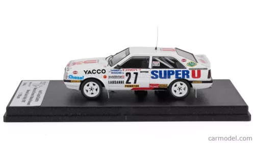 AUDI  QUATTRO COUPE N 27 RALLY MONTECARLO 1987 MAURICE CHOMAT - MICHEL ROISSARD  WHITE