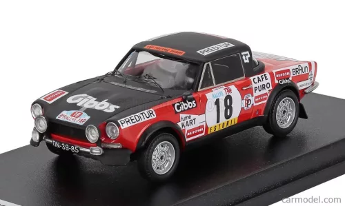 FIAT  124 SPORT 1600 SPIDER (night version) N 25 RALLY TAP 1974 LUIS NETTO - JOCAMES  RED BLACK