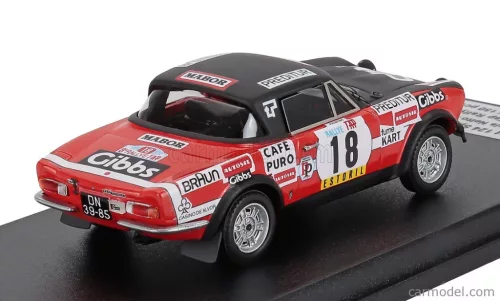 FIAT  124 SPORT 1600 SPIDER (night version) N 25 RALLY TAP 1974 LUIS NETTO - JOCAMES  RED BLACK