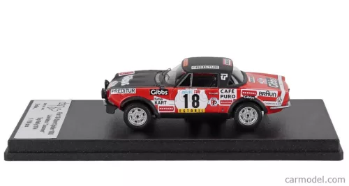 FIAT  124 SPORT 1600 SPIDER (night version) N 25 RALLY TAP 1974 LUIS NETTO - JOCAMES  RED BLACK