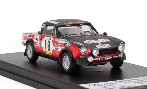 FIAT  124 SPORT 1600 SPIDER (night version) N 25 RALLY TAP 1974 LUIS NETTO - JOCAMES  RED BLACK