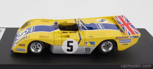 DUCKHAMS  LM72 COSWORTH DFV 3.0L V8 TEAM DUCKHAMS OIL MOTOR RACING N 5 24h LE MANS 1973 C.CRAFT - A.DE CADENET  YELLOW BLUE