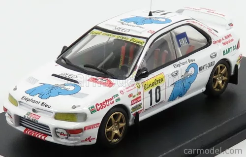 SUBARU  IMPREZA N 10 RALLY MONTECARLO 1997 O.BURRI - C.HOFMANN  WHITE