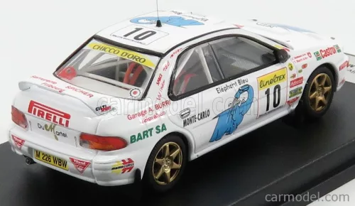 SUBARU  IMPREZA N 10 RALLY MONTECARLO 1997 O.BURRI - C.HOFMANN  WHITE