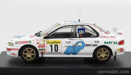 SUBARU  IMPREZA N 10 RALLY MONTECARLO 1997 O.BURRI - C.HOFMANN  WHITE