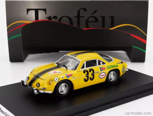 RENAULT  A110 ALPINE (night version) N 3 RALLY TAP 1968 DAN BLAIN - CHRISTIAN MELVILLE  YELLOW BLACK
