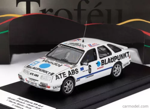 Ford SIERRA XR 4x4 N 6 WINNER RALLY INVERNALE SACHS 1986 GUSTEL BRUSCH - DETLEF SCHALLER  WHITE