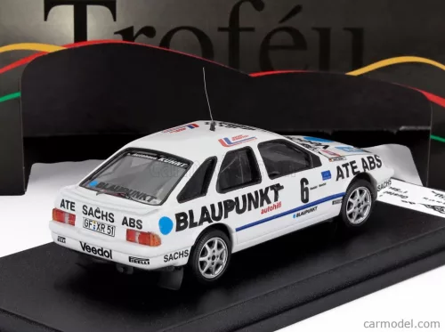 Ford SIERRA XR 4x4 N 6 WINNER RALLY INVERNALE SACHS 1986 GUSTEL BRUSCH - DETLEF SCHALLER  WHITE