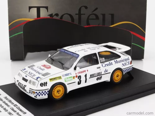 Ford  SIERRA RS COSWORTH N 31 RALLY MONTECARLO 1987 CHRISTIAN GARDAVOT - CLAUDE FERRATO  WHITE
