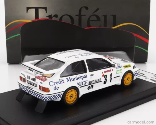 Ford  SIERRA RS COSWORTH N 31 RALLY MONTECARLO 1987 CHRISTIAN GARDAVOT - CLAUDE FERRATO  WHITE