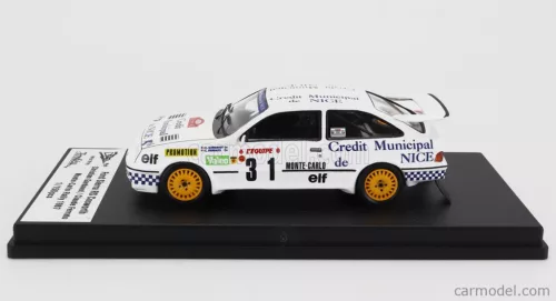 Ford  SIERRA RS COSWORTH N 31 RALLY MONTECARLO 1987 CHRISTIAN GARDAVOT - CLAUDE FERRATO  WHITE