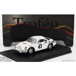   RENAULT  ALPINE A110 (night version) N 43 RALLY MONTECARLO 1973 CHRISTINE DACREMONT - MARIE-ODILE DESVOGNES  WHITE