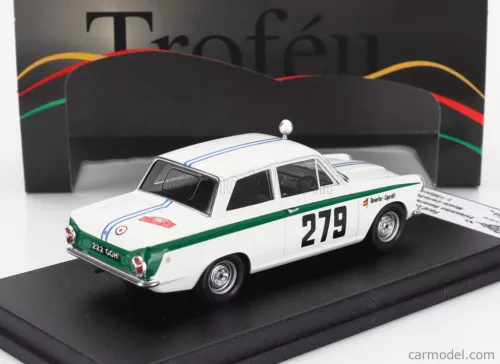 FORD ENGLAND  CORTINA LOTUS N 279 RALLY MONTECARLO 1964 ESTANISLAO REVERTER - OSCAR CAPROTTI  WHITE GREEN