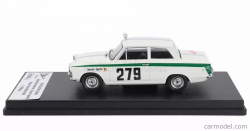 FORD ENGLAND  CORTINA LOTUS N 279 RALLY MONTECARLO 1964 ESTANISLAO REVERTER - OSCAR CAPROTTI  WHITE GREEN