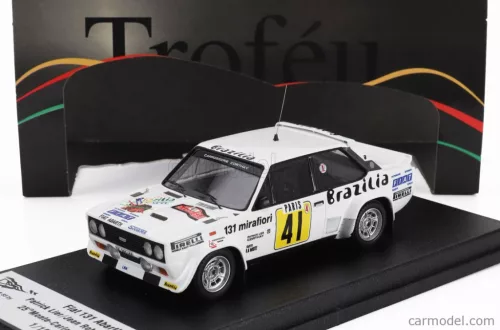 FIAT  131 ABARTH (night version) N 1 RALLY MONTECARLO 1978 PATRICK LIER - JEAN ROBERT CORTHAY  WHITE