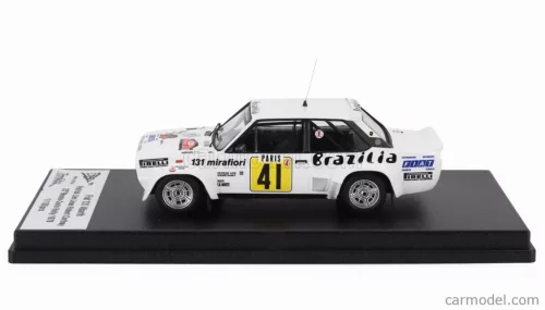 FIAT  131 ABARTH (night version) N 1 RALLY MONTECARLO 1978 PATRICK LIER - JEAN ROBERT CORTHAY  WHITE