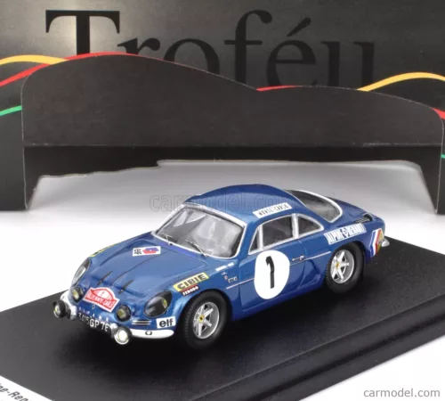 RENAULT  ALPINE A110 1300 N 1 RALLY MONTECARLO 1970 JEAN CLAUDE ANDRUET - PATRICE ECOT  BLUE