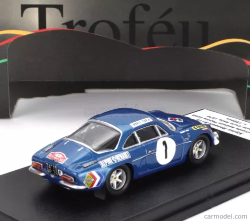RENAULT  ALPINE A110 1300 N 1 RALLY MONTECARLO 1970 JEAN CLAUDE ANDRUET - PATRICE ECOT  BLUE