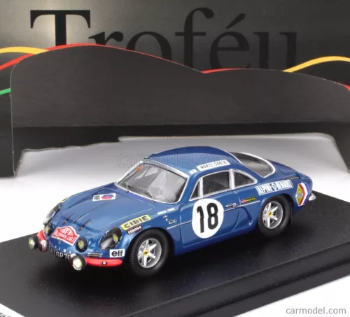 RENAULT  ALPINE A110 1300 N 18 3rd RALLY MONTECARLO 1970 JEAN PIERRE NICOLAS - CLAUDE ROURE  BLUE